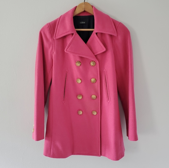 J. Crew Jackets & Blazers - J. Crew Pink Double Breasted Coat